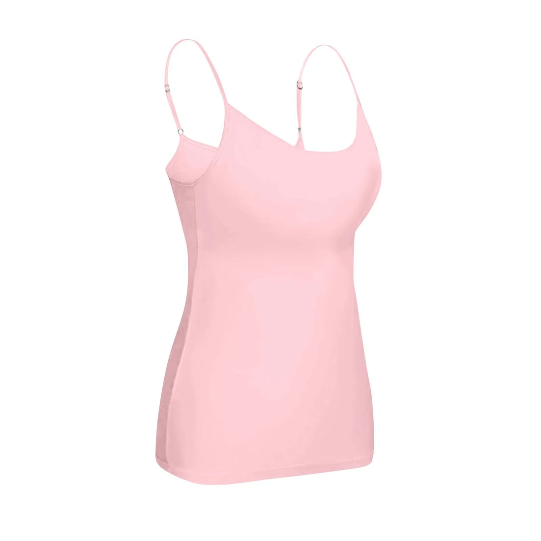 New Padded Bra Tank Top Women Modal Spaghetti Solid Cami Top Vest Female Adjustable Camisole With Built In Bra Fitness Clothing