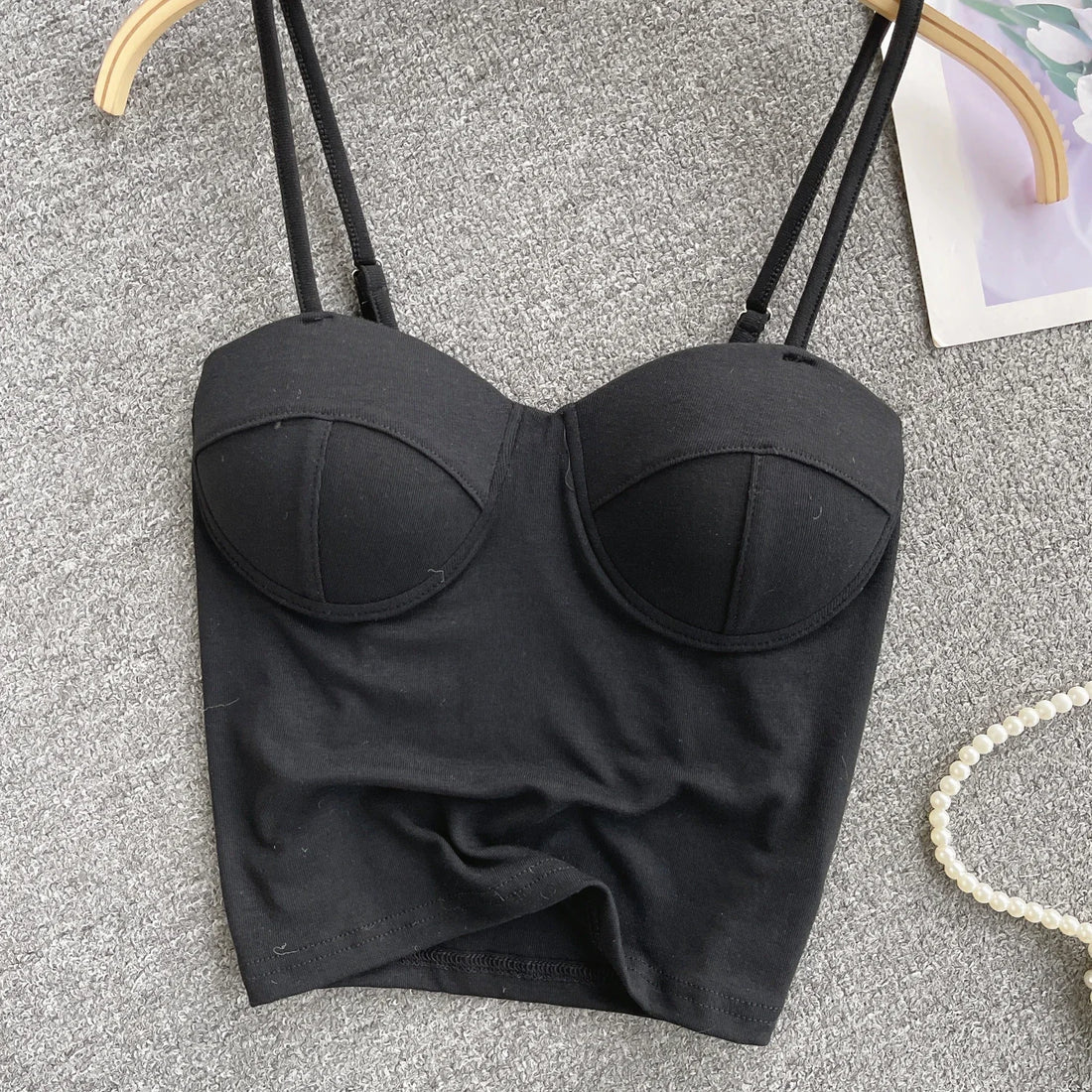 New Summer Hotsweet Strap Mini Tops Slim Fit Backless Basics Outerwear Fashion Hot Girl New IN Korean Style Streetwear Crop Tank