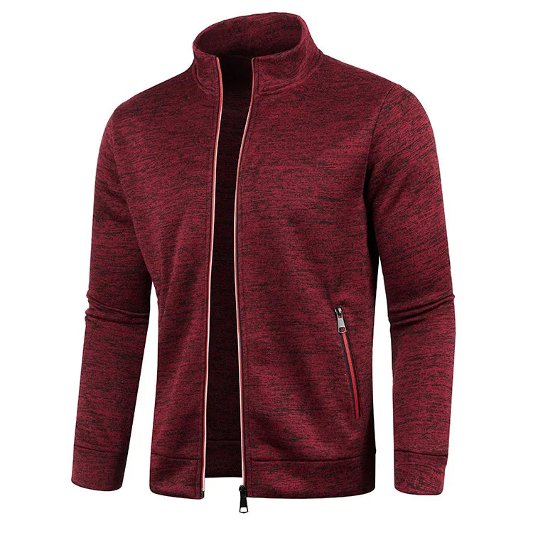 Spring Men's Turn-down Collar Sweatshirt Zipper Stand Collar Pullovers Man Sweatshirts Man Zippers Sweater Coats