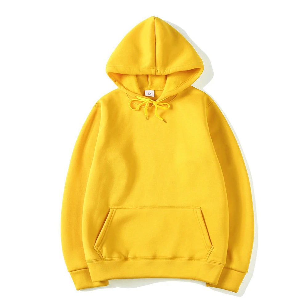Men's/Women's Hoodies Spring Autumn Casual Fashion Hoodies Sweatshirts Solid Color Pocket Pullovers Hoodie Tops