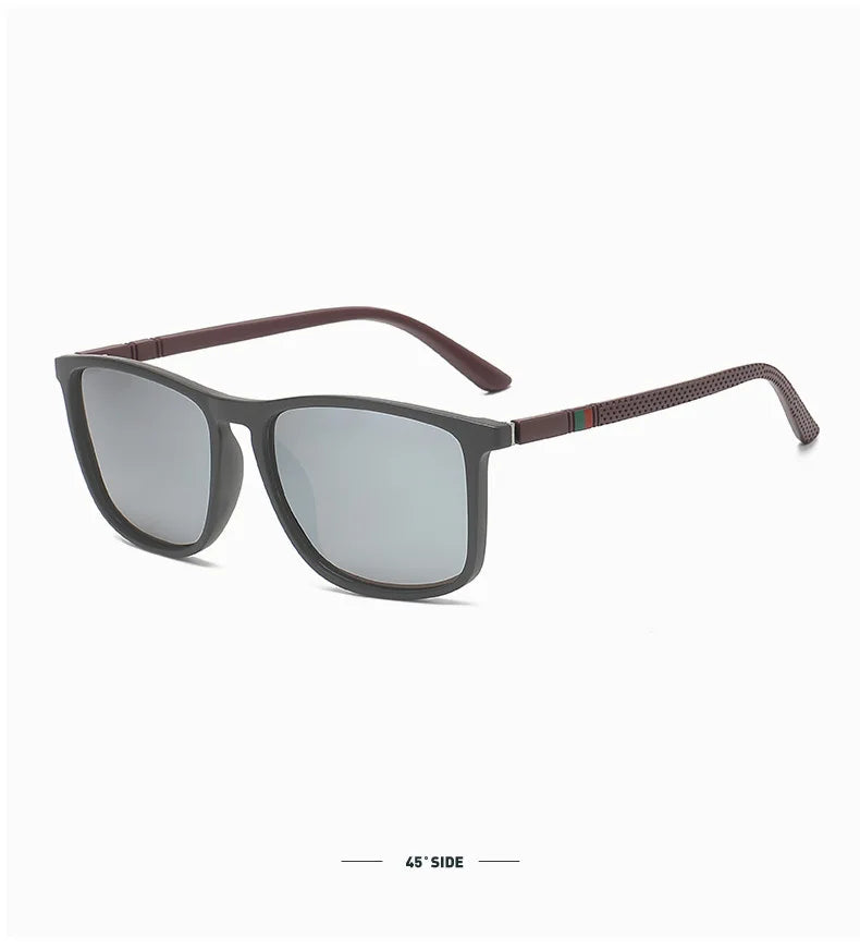 Outdoor Driving Sunglasses Popular Square Large Frame Sun Glasses Classic Polarized Glasses Men Women Fishing Glasses