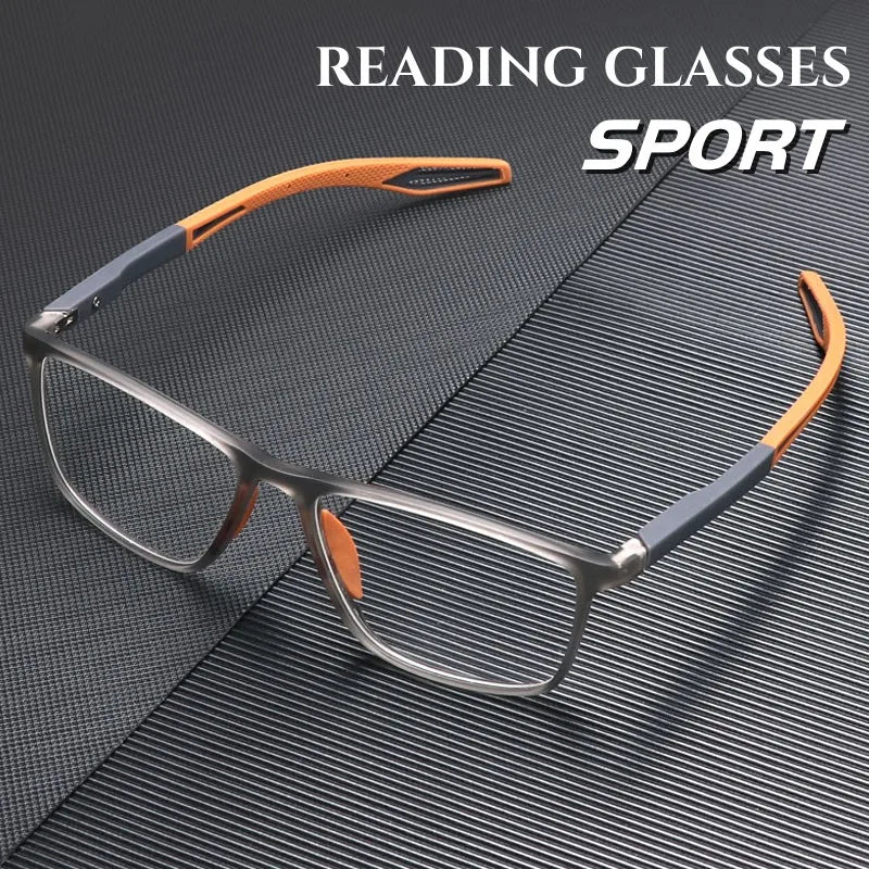1pcs/8pcs Sets Sport Reading Glasses Men TR90 Anti Blue Light Presbyopia Eyeglasses Men Hyperopia Optical Eyewear Diopters