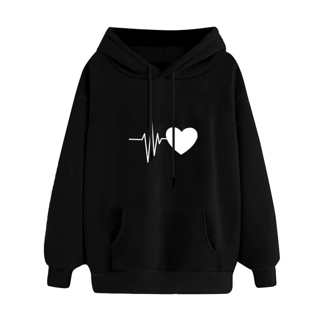 Women's Hoodies Tops Long Sleeve Sports blouse Spring Fashion fun Print Sweatshirts Solid Casual Loose Hooded Sweatshirt