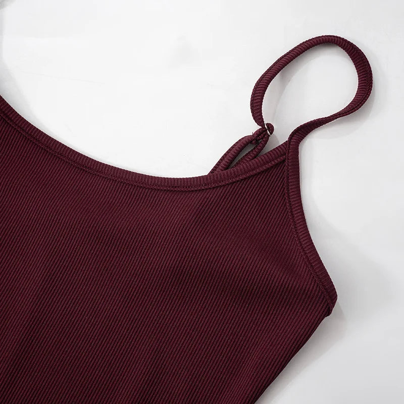 TRAF New versatile basic dress, halter high-slit dress, simple and elegant ankle-length dress, for date and vacation