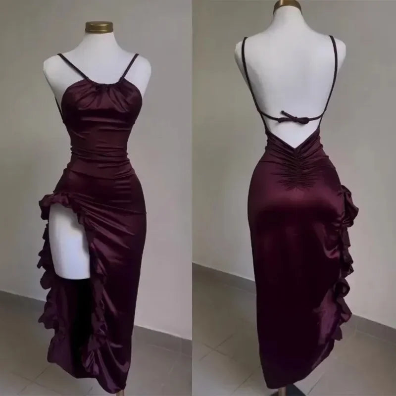 Europe and The United States Explosive New Cross-border Dress Summer Senior Sense Y2K Sexy Halter Spice Women Dress