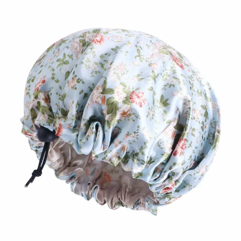 Baby Kids Satin Wide Band Sleeping Hat Night Cap Hair Care Beanie Turban Bonnet Children Girls Head wrap Scarf Bandana Headwear