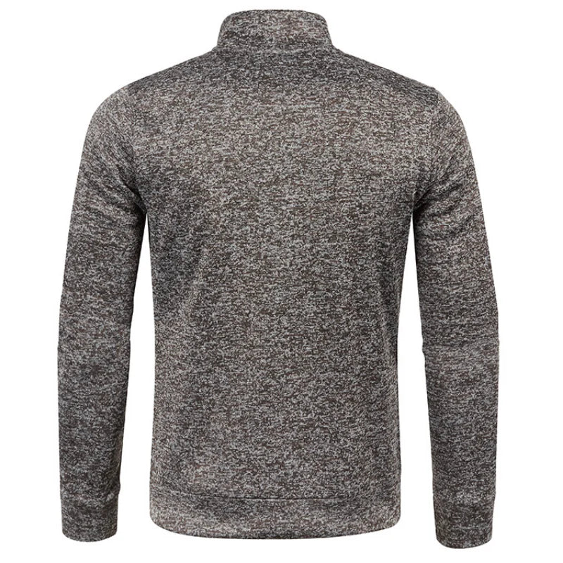Spring Men's Turn-down Collar Sweatshirt Zipper Stand Collar Pullovers Man Sweatshirts Man Zippers Sweater Coats