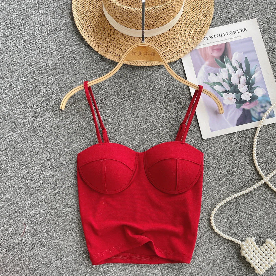 New Summer Hotsweet Strap Mini Tops Slim Fit Backless Basics Outerwear Fashion Hot Girl New IN Korean Style Streetwear Crop Tank