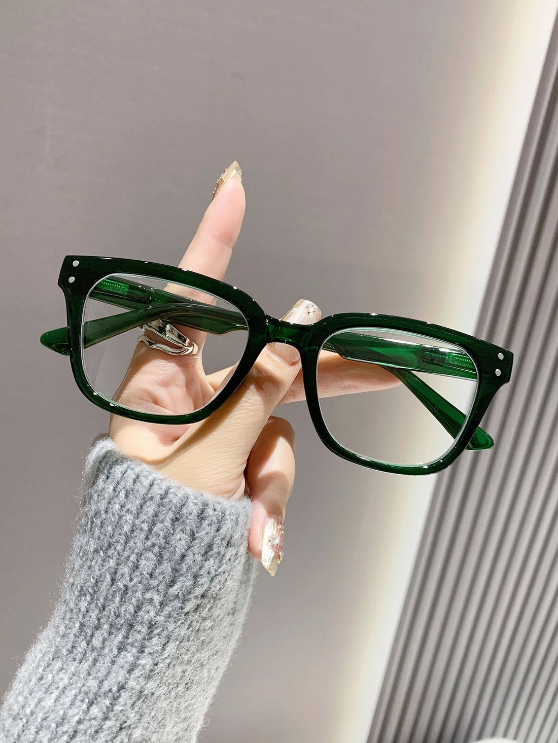 2/3PCS New Trendy Reading Glasses High-end Simple Square Frame Ultra-light Reading Glasses For Men And Women 2328