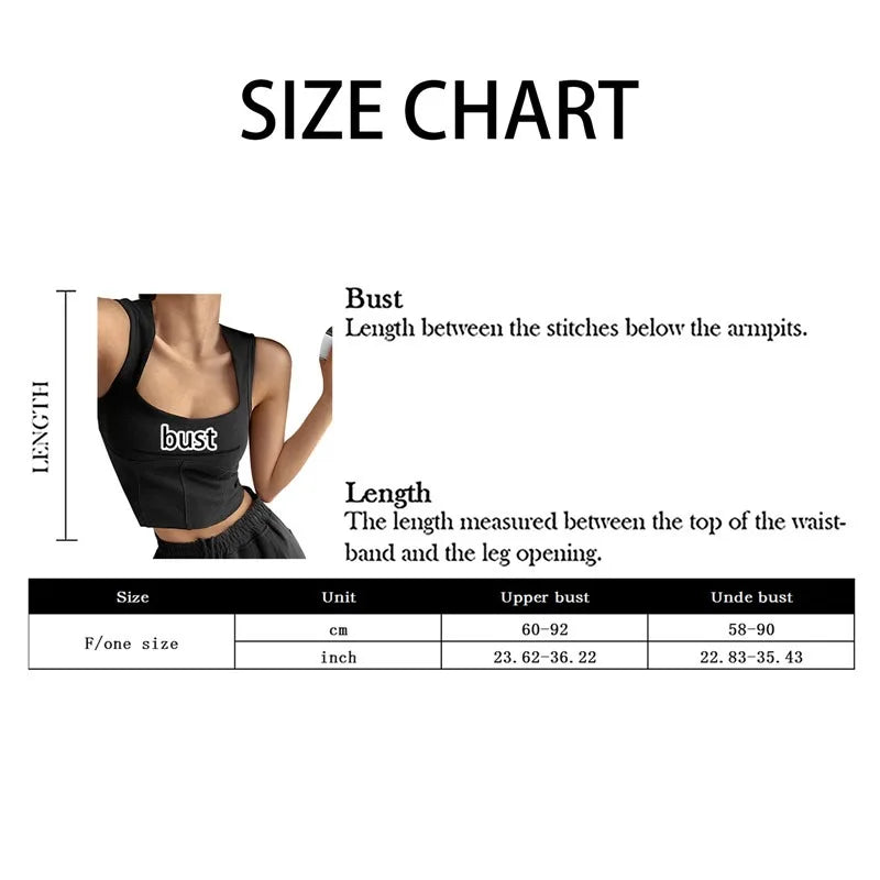 Women Embroid Letter Tank Tops With Bra Pad Casual Camis Y2K Crop Tops For Women Shoulder Belt Iron Ring Tank Tops