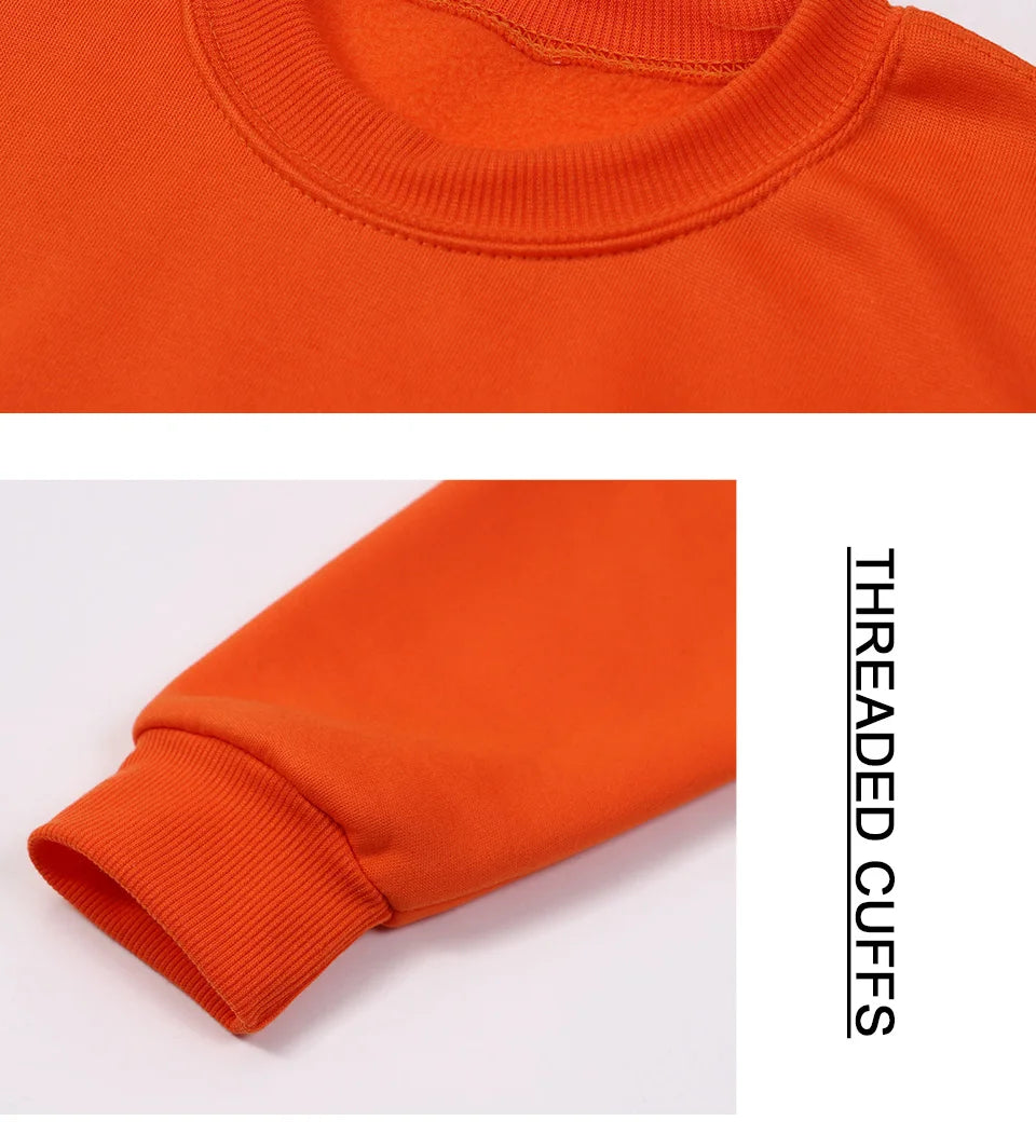 Autumn Winter Womens Solid Hoodie Fashion Warm Fleece Sweatshirt Soft Breathable O-Neck Pullover Casual Oversize Female Clothes