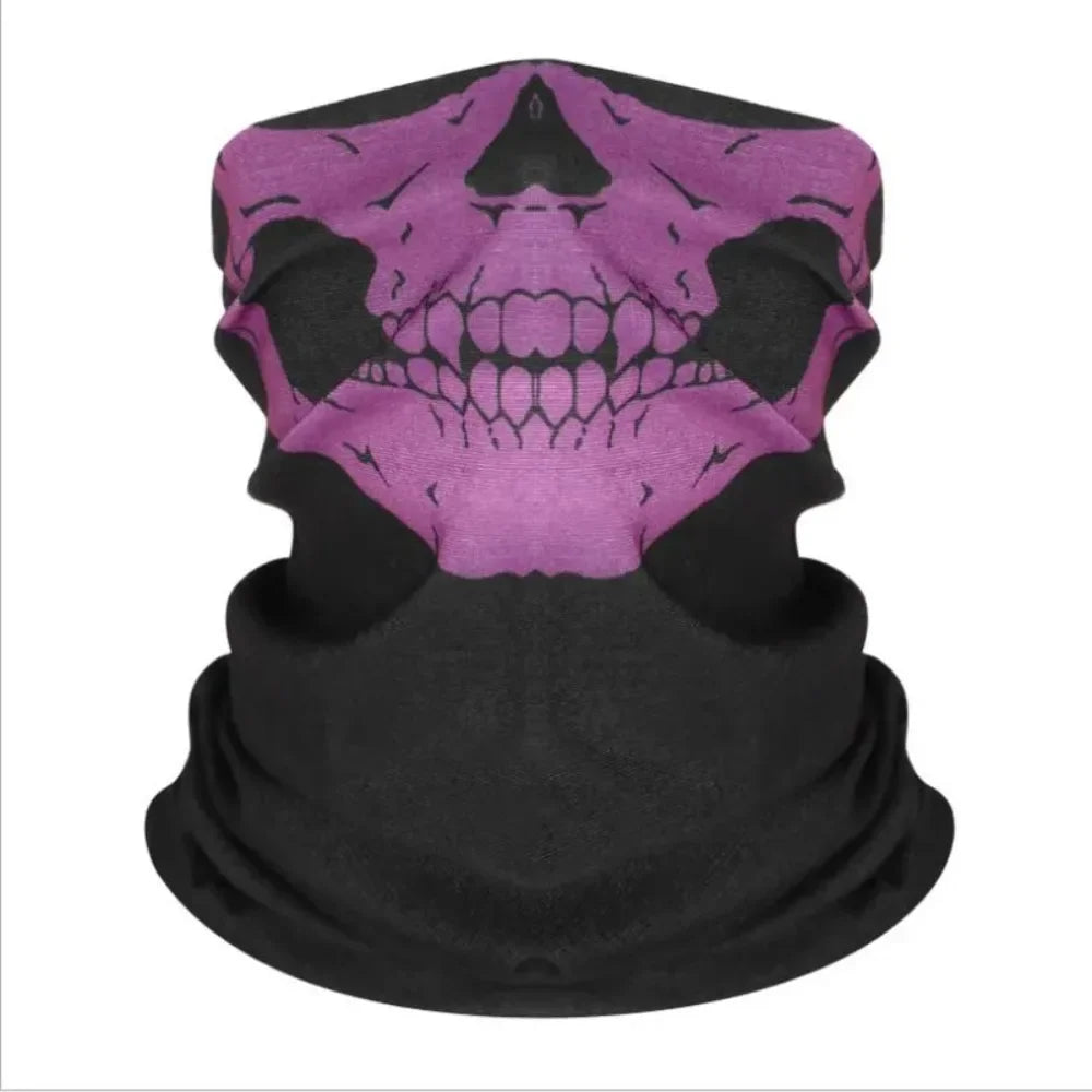 Bicycle Helmet Hood Bandana Breathable Windproof Skull Men Balaclava Ski Mask Cycling Caps Snowboard Face Cover Camping Scarf