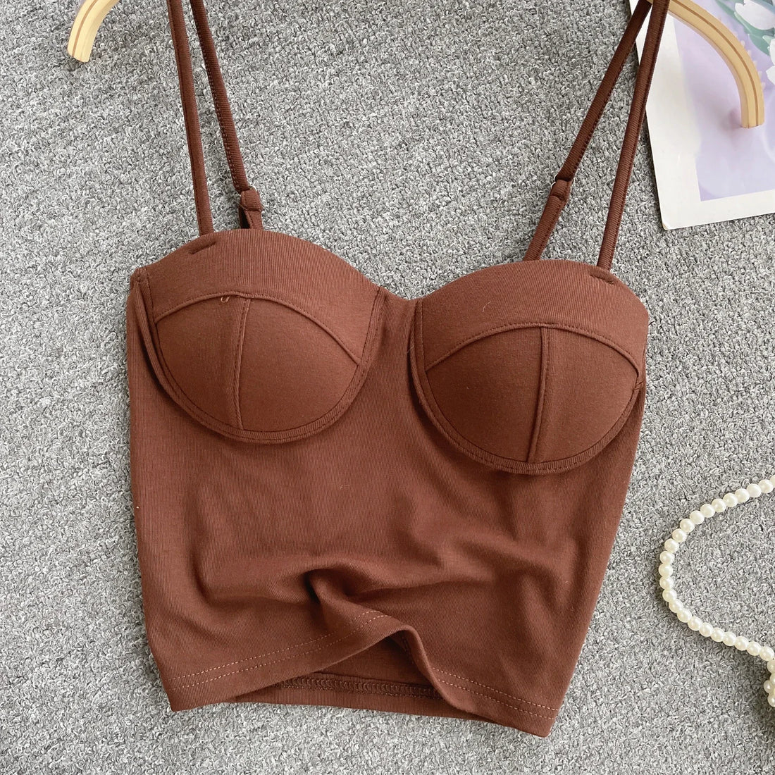 New Summer Hotsweet Strap Mini Tops Slim Fit Backless Basics Outerwear Fashion Hot Girl New IN Korean Style Streetwear Crop Tank