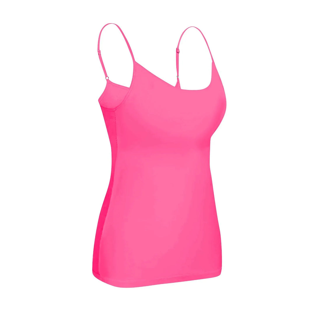New Padded Bra Tank Top Women Modal Spaghetti Solid Cami Top Vest Female Adjustable Camisole With Built In Bra Fitness Clothing