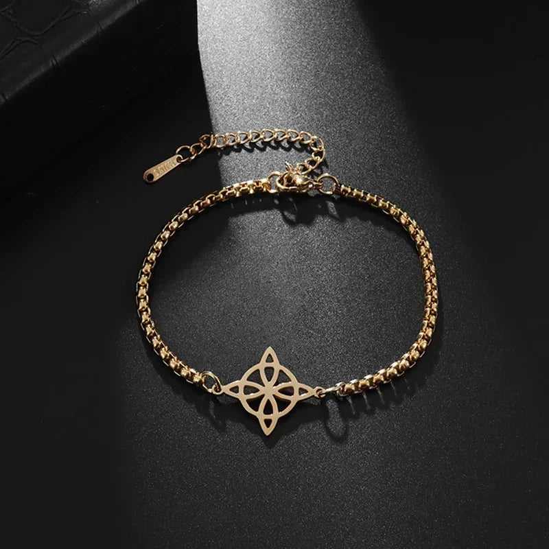 Delicate Shiny Zircon Star Bracelet for Women Simple Gothic Dark Angel Wings Trend Jewelry Girls Gift