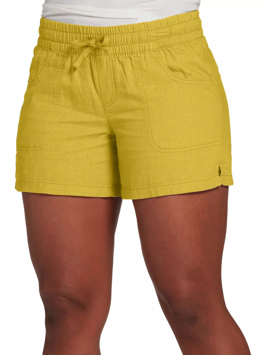 2023 S-5XL Fashion Women Summer Casual Solid Color Elastic Waist Lace Up Split Shorts Casual Short Pants