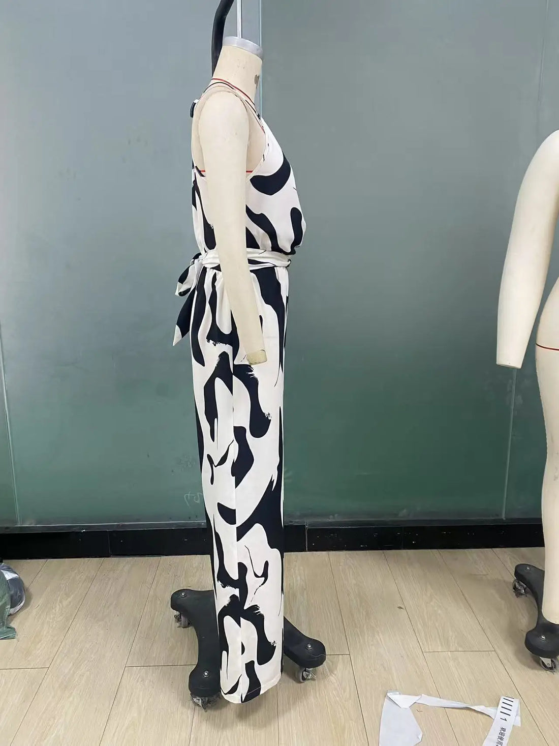 Jumpsuits Women Print One Piece Sleeveless Overalls Wide Leg Long Pants High Waist Rompers Y2k Streetwear Jumpsuit 2025 Party
