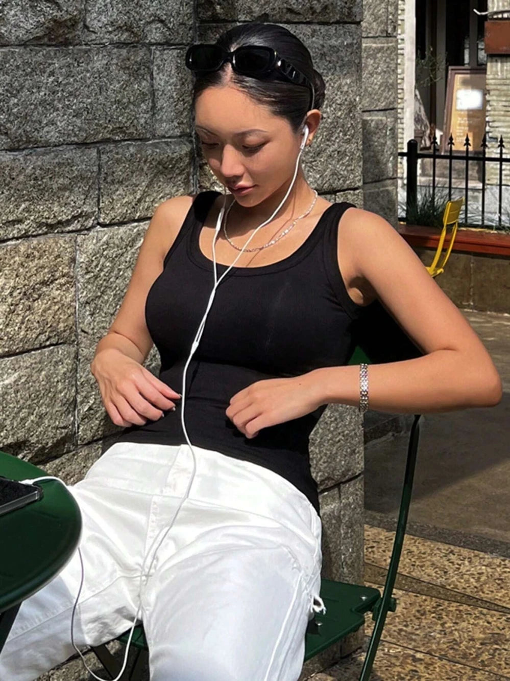 Camisole Tank Soft Cotton Top Women Summer Outfits Tight And Sexy Tank Top Knitted Bottom Shirt And Sleeveless Top For Outerwear
