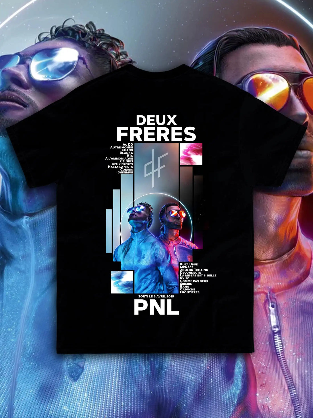 Le Monde Chico T Shirt PNL Album French Rapper Graphic Print T-shirt Men Women Hip Hop Fashion Short Sleeve Tee Shirt Streetwear