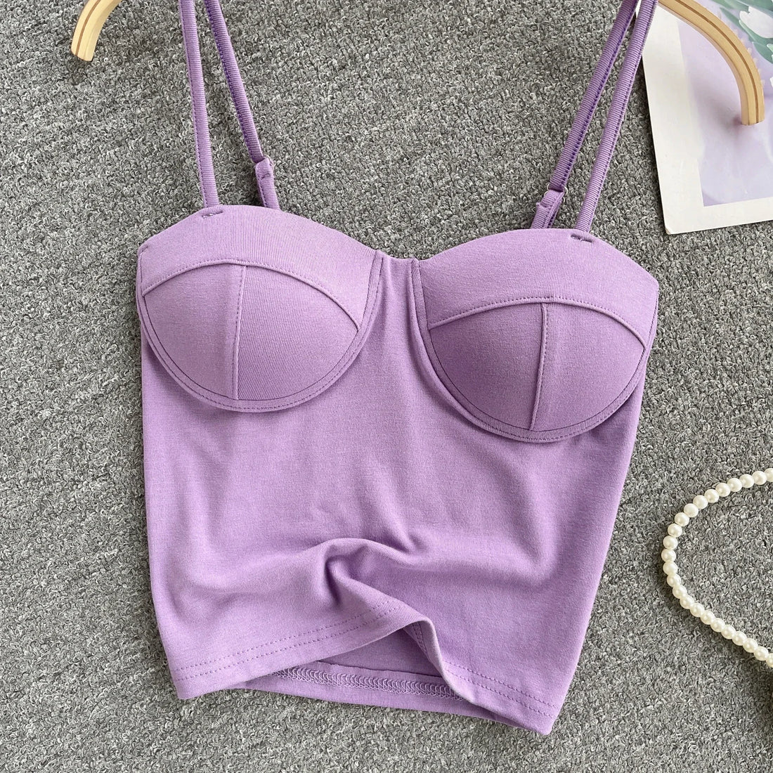 New Summer Hotsweet Strap Mini Tops Slim Fit Backless Basics Outerwear Fashion Hot Girl New IN Korean Style Streetwear Crop Tank