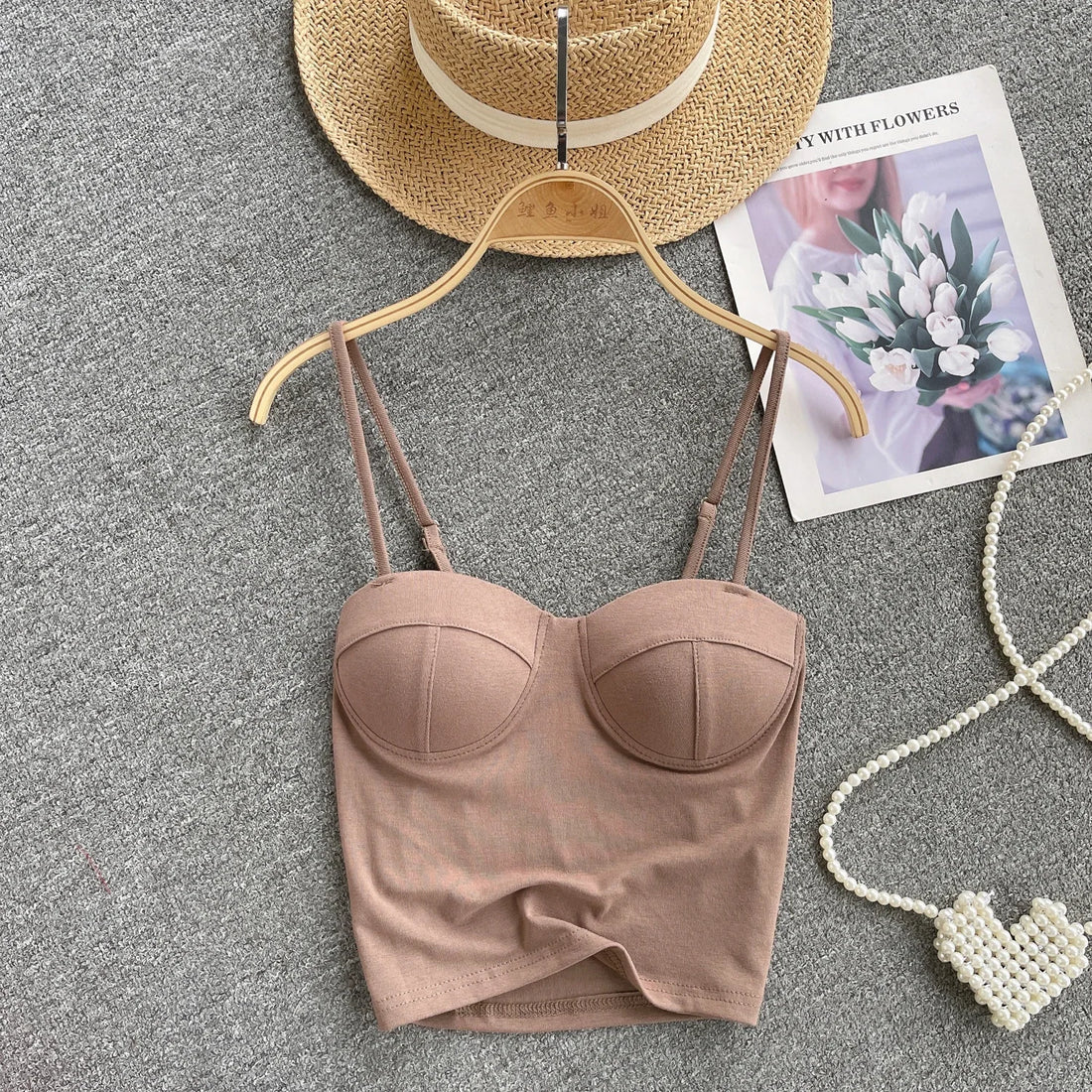New Summer Hotsweet Strap Mini Tops Slim Fit Backless Basics Outerwear Fashion Hot Girl New IN Korean Style Streetwear Crop Tank