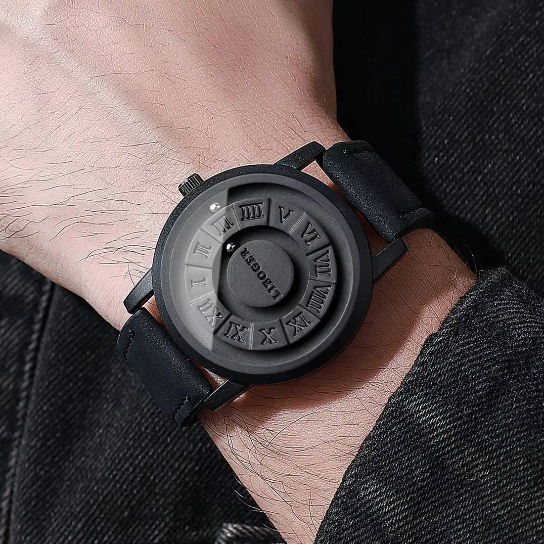 Fashion Roma Dial Men Quartz Watch Casual Leather Strap Sports Wristwatches For Mens Clock Reloj Hombre（Without Box）