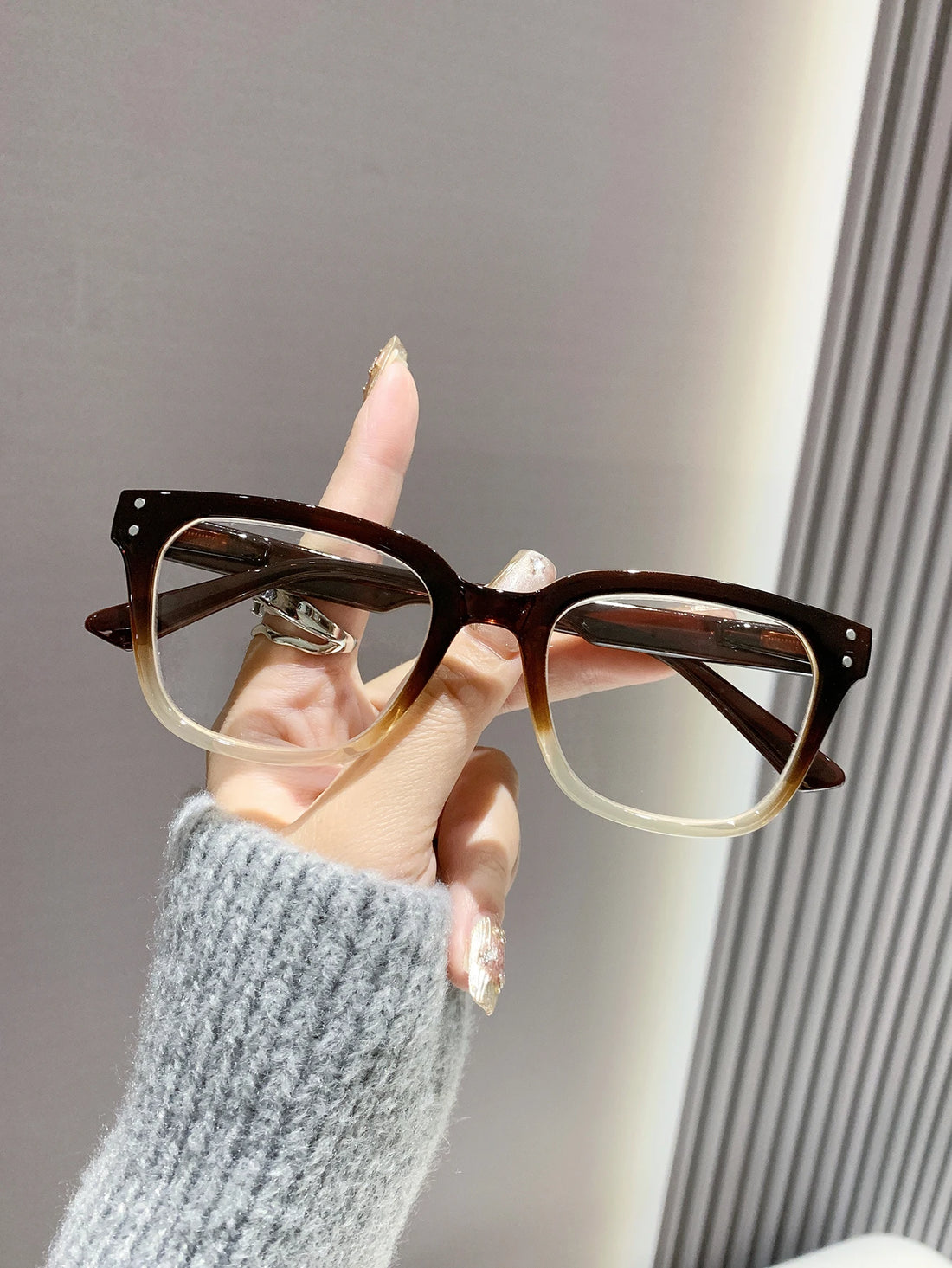 2/3PCS New Trendy Reading Glasses High-end Simple Square Frame Ultra-light Reading Glasses For Men And Women 2328