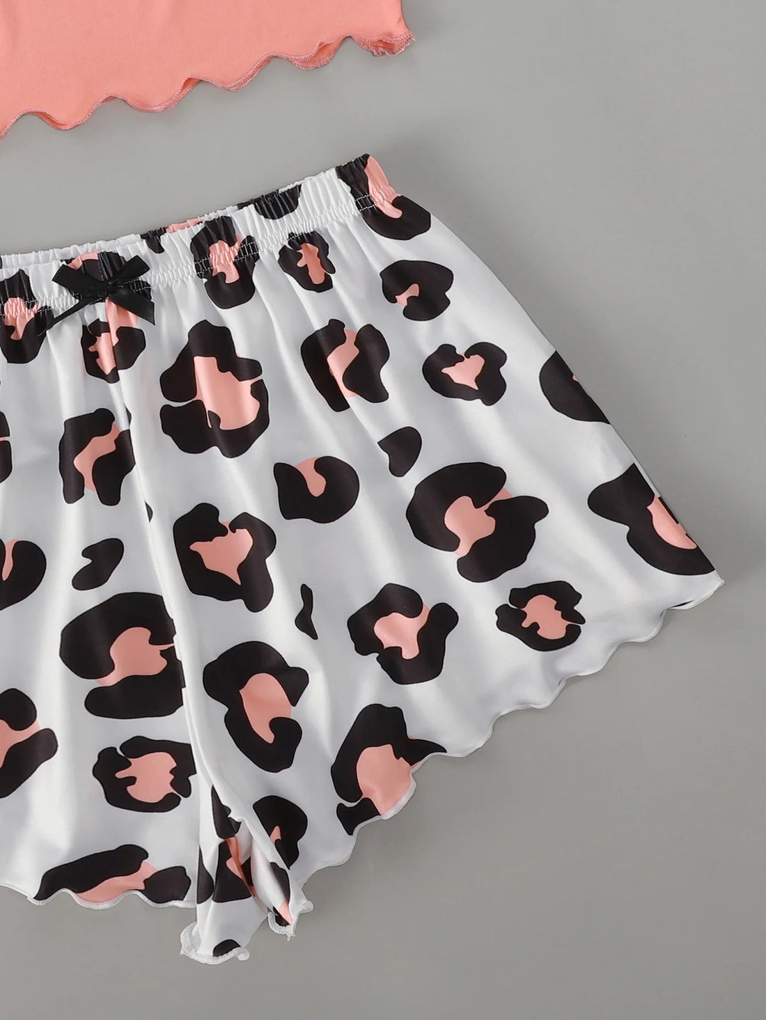 Women Sleepwear Cute Cartoon Print Short Set Pajamas Summer Sweet Sleeveless Pyjamas V-Neck Top & Shorts Homewear Animal Pijama