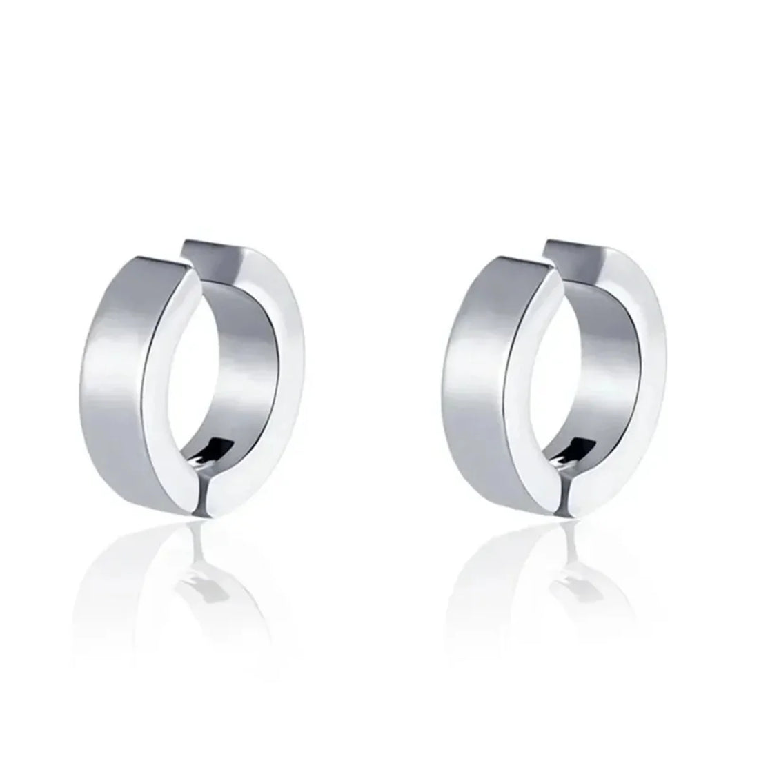 2pcs Punk Mens Strong Magnet Magnetic Ear Stud Set,Non Piercing Cross Clip-on Earrings Suitable Gifting Boyfriend Lover Jewelry