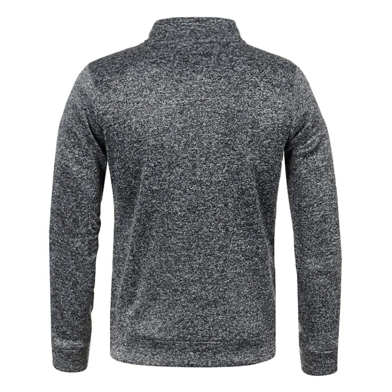 Spring Men's Turn-down Collar Sweatshirt Zipper Stand Collar Pullovers Man Sweatshirts Man Zippers Sweater Coats