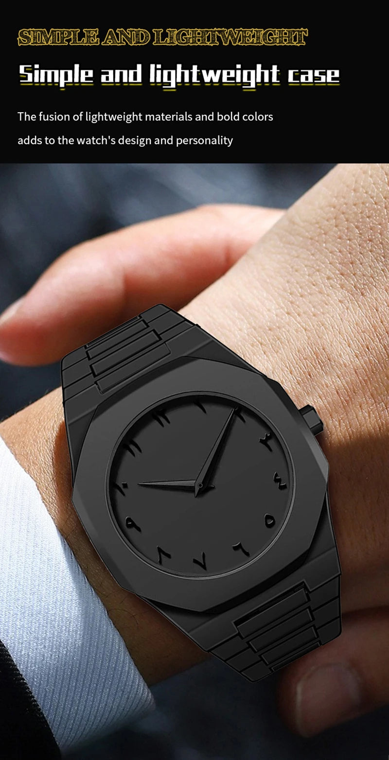 UTHAI Men's and Women's Watch Casual Simple Waterproof Silicone Wristband Fashionable And Versatile Quartz Watch Clock Gift