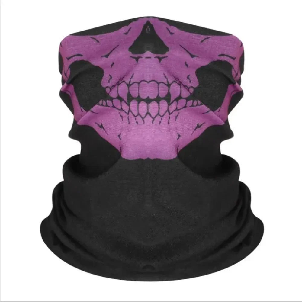Bicycle Helmet Hood Bandana Breathable Windproof Skull Men Balaclava Ski Mask Cycling Caps Snowboard Face Cover Camping Scarf