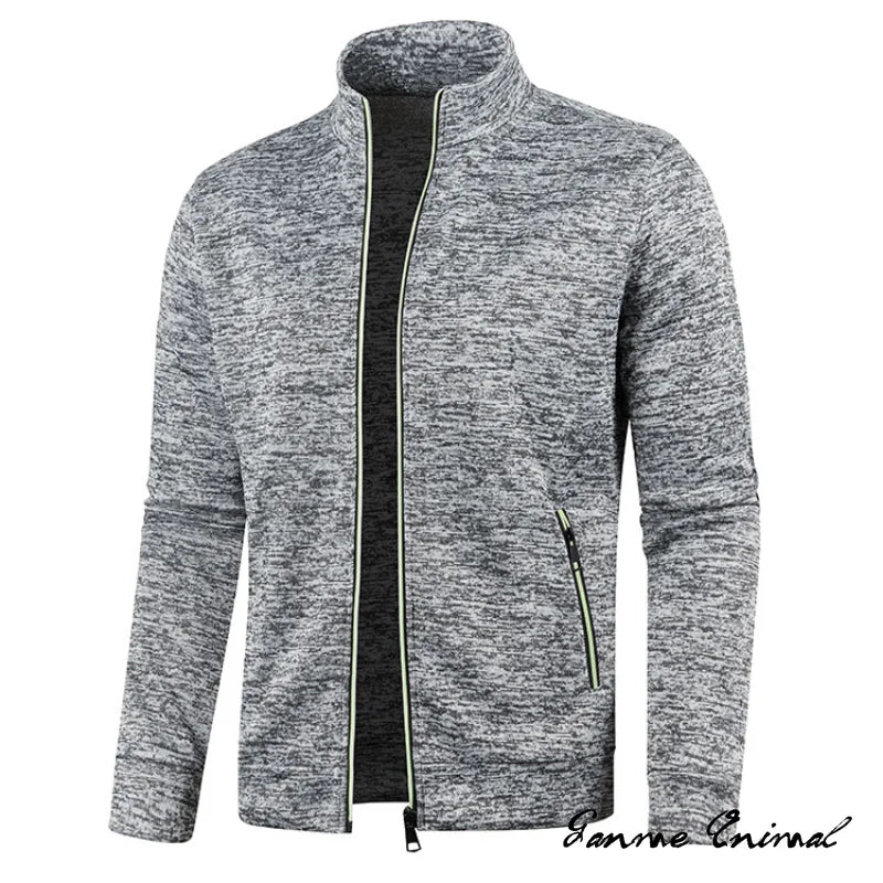 Spring Men's Turn-down Collar Sweatshirt Zipper Stand Collar Pullovers Man Sweatshirts Man Zippers Sweater Coats