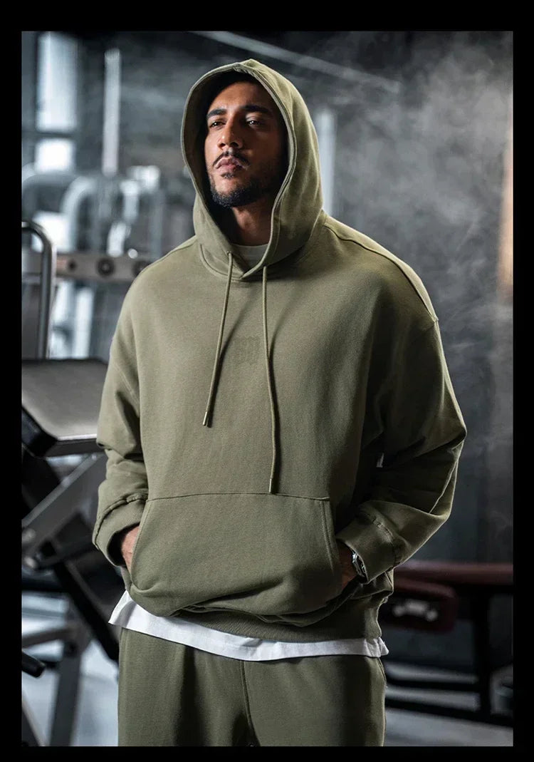 Paul Smith Autumn and Winter European and American Hooded Sweater Pure Cotton Oversized Hip-hop Street Sportswear