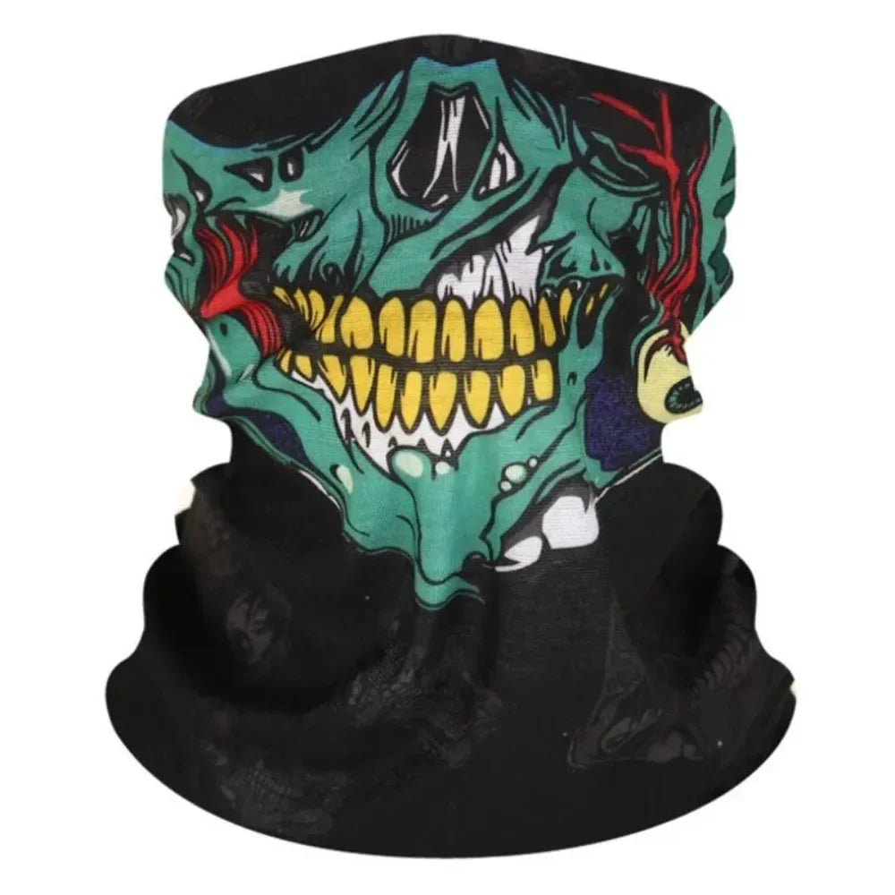 Bicycle Helmet Hood Bandana Breathable Windproof Skull Men Balaclava Ski Mask Cycling Caps Snowboard Face Cover Camping Scarf