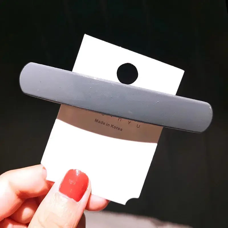 Korean  Morandi Color Spring Hair Clip Women Girls Simple Hairpin Fashion Colorful Matte Barrette Hair Styling Accessories