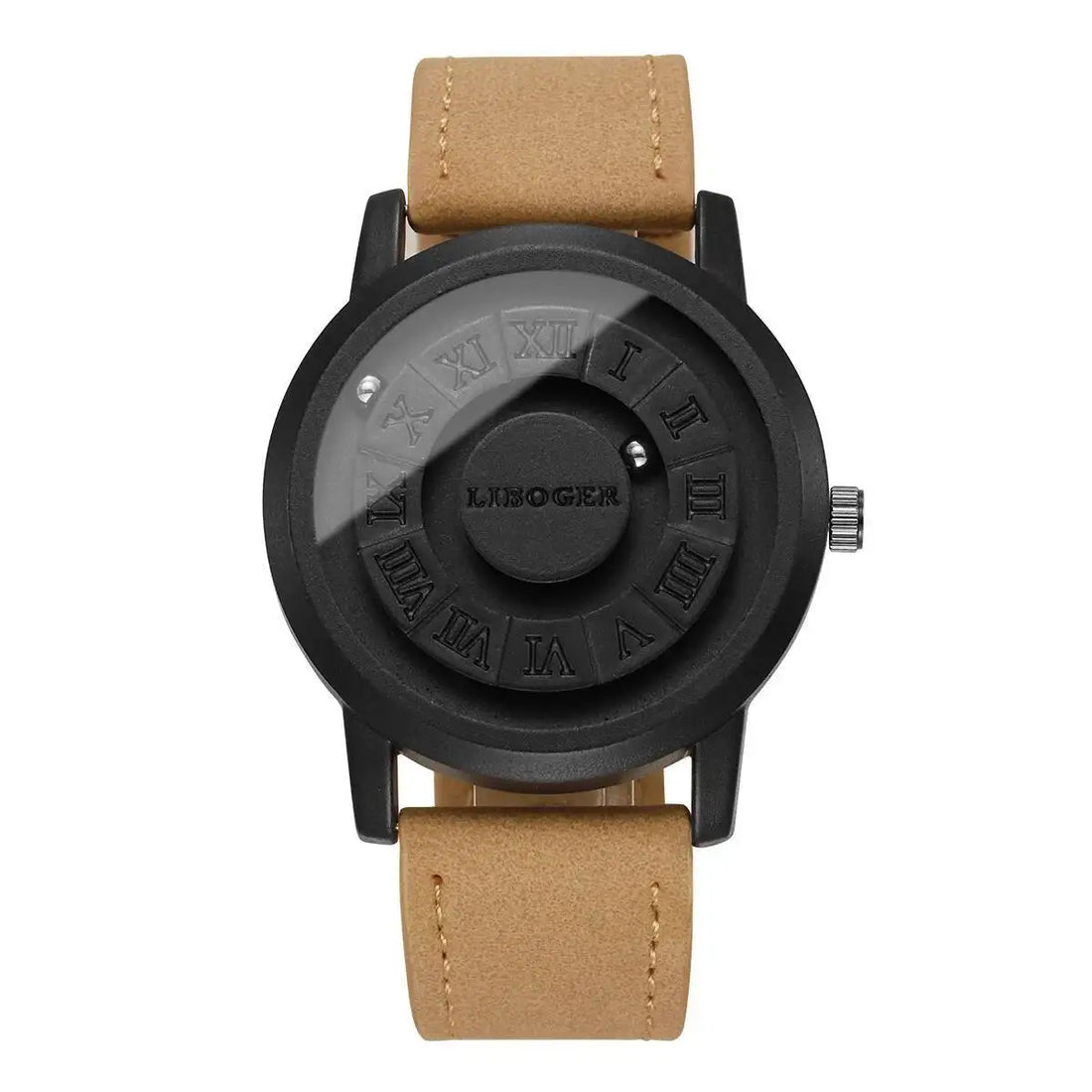 Fashion Roma Dial Men Quartz Watch Casual Leather Strap Sports Wristwatches For Mens Clock Reloj Hombre（Without Box）