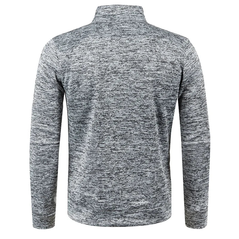 Spring Men's Turn-down Collar Sweatshirt Zipper Stand Collar Pullovers Man Sweatshirts Man Zippers Sweater Coats