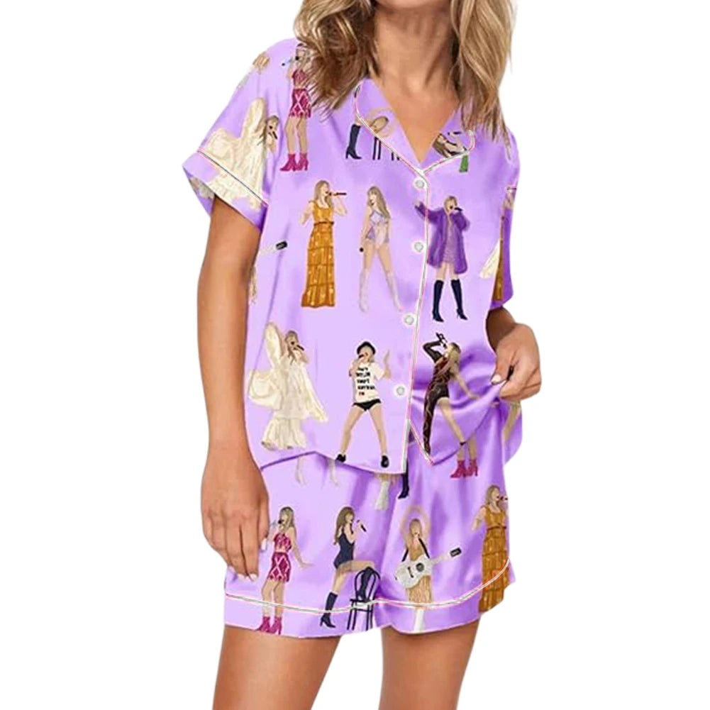 2025 Taylor Pajamas Set Shirt And Pant Matching Sleepwear Women's Pajamas Trouser Sets Comfortable Homewear Gifts for Fans