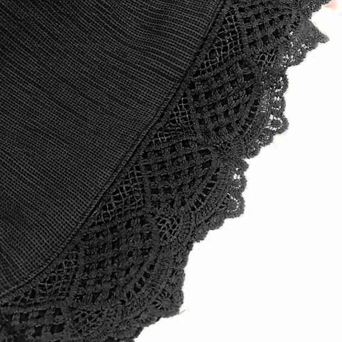 Ladies’ Casual And Versatile Solid Color Patchwork Lace Drawstring Shorts Basics Comfortable High Quality Plus Size Summer Pants