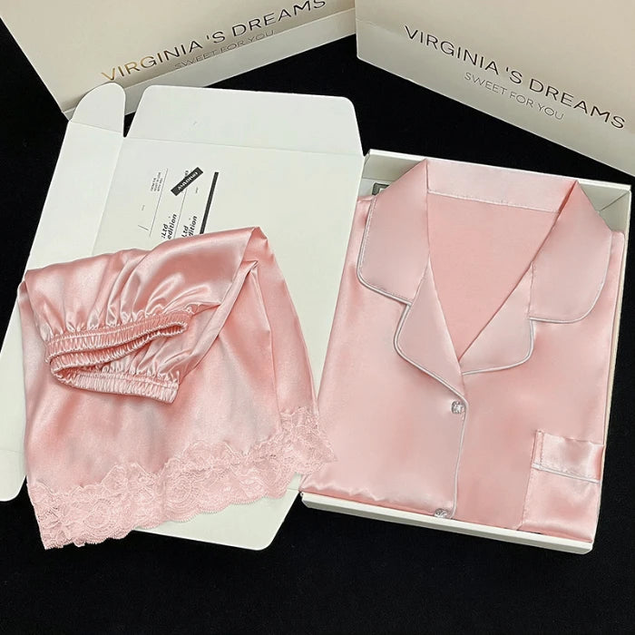 Ins Style Elegant Colorful Butterflies Women's Pajamas Trendy Fashion Design Summer Short Housewear 2024 New Y2k Ladies Homewear