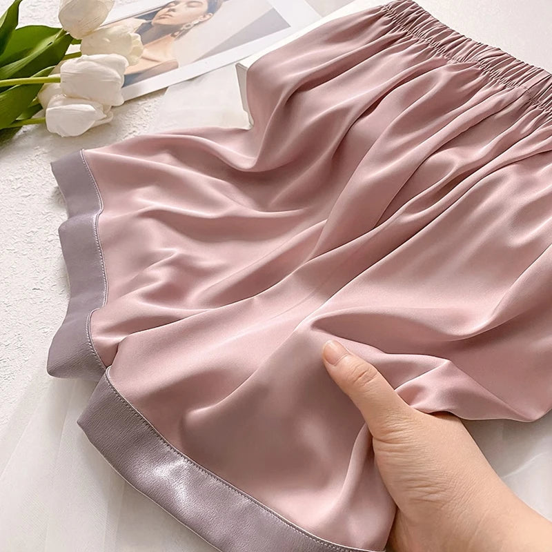 Ins Style Elegant Colorful Butterflies Women's Pajamas Trendy Fashion Design Summer Short Housewear 2024 New Y2k Ladies Homewear