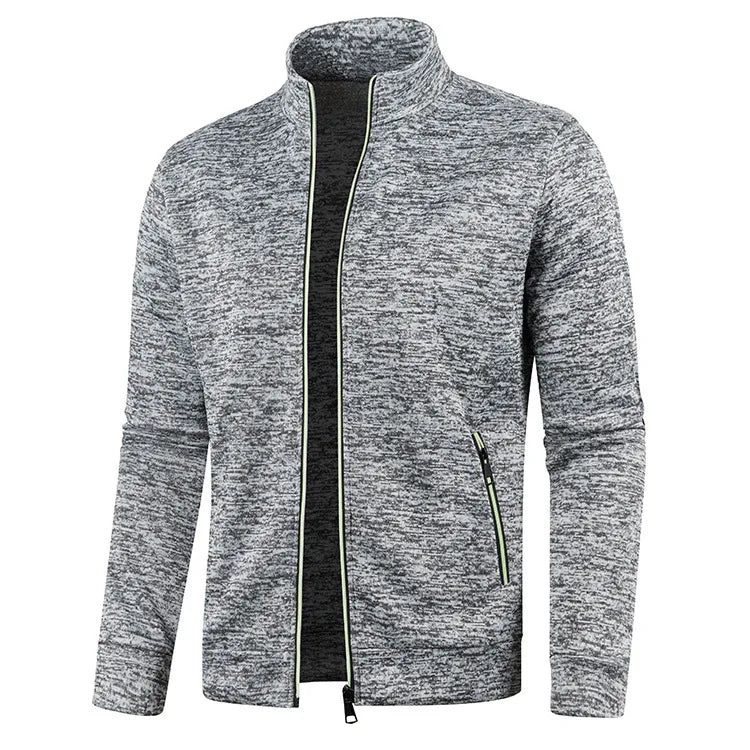 Spring Men's Turn-down Collar Sweatshirt Zipper Stand Collar Pullovers Man Sweatshirts Man Zippers Sweater Coats