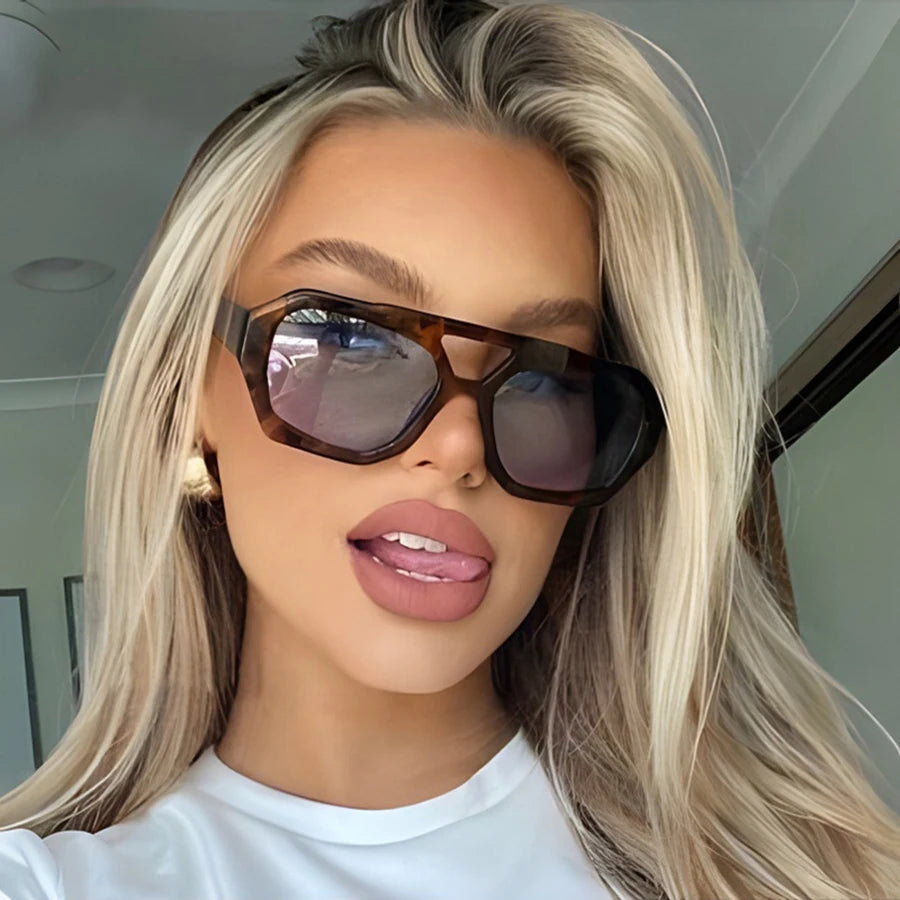 Outdoor Driving Sunglasses Popular Square Large Frame Sun Glasses Classic Polarized Glasses Men Women Fishing Glasses
