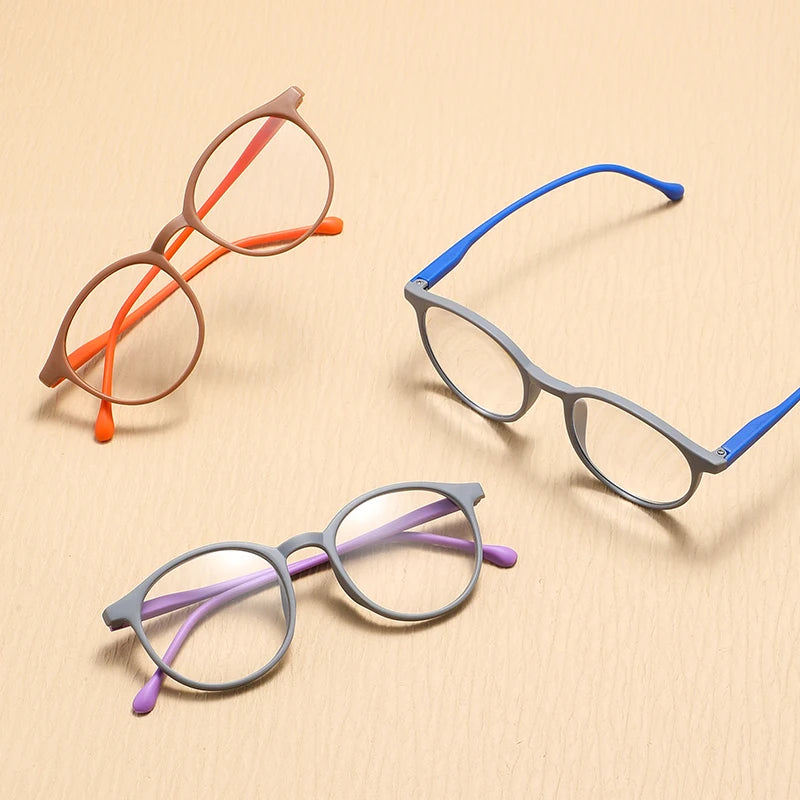 Colorful Round Women Reading Glasses Computer Anti Blue Light Men Presbyopia Hyperopia Clear Lens Reading Eyeglasses Eyewear