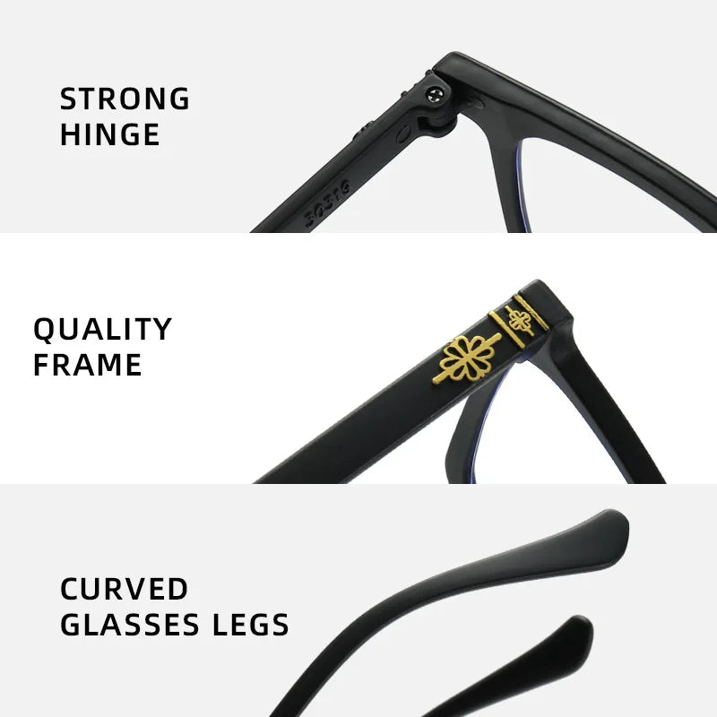 New Retro Black Presbyopia Hyperopia Reading Glasses Men Women Square Frame Eyewear for Women Reading Eyeglasses