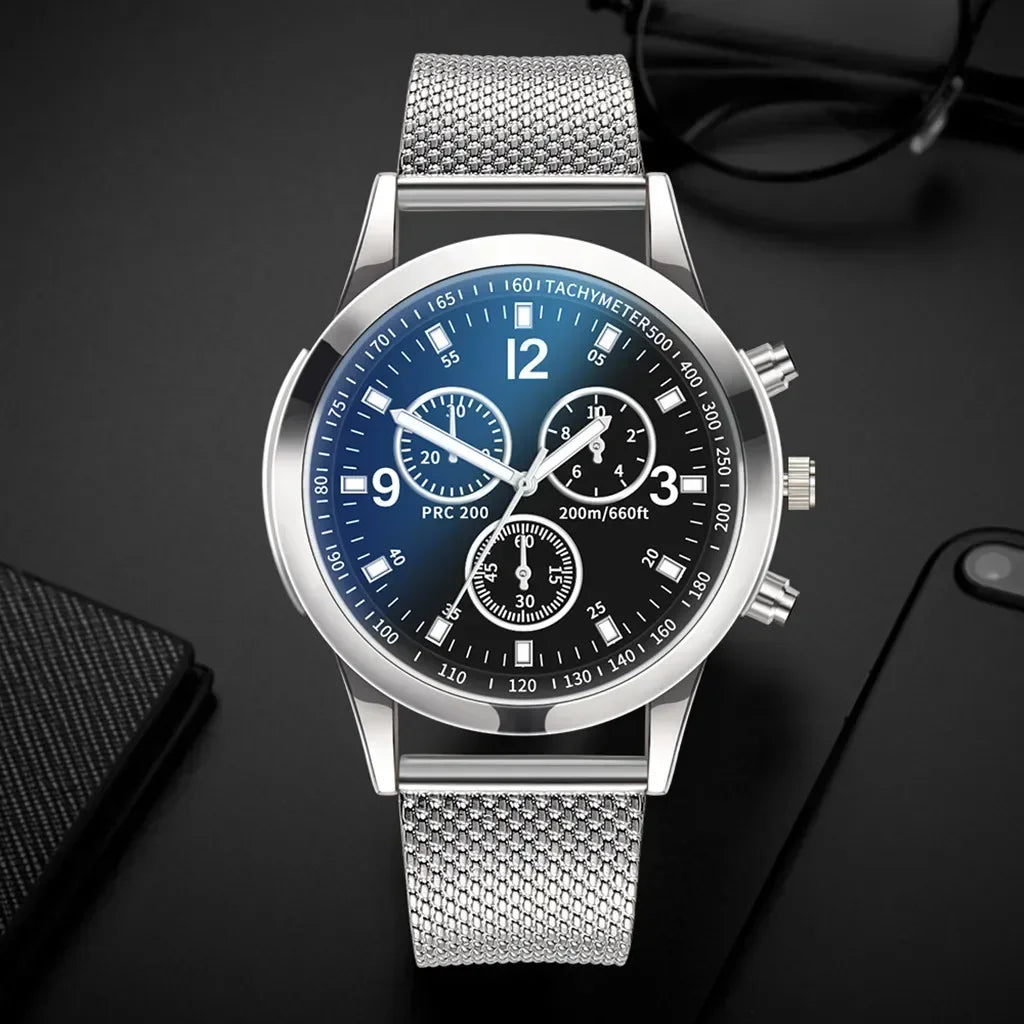 2025 Luxury QuartzWatch for Men Stainless Steel Dial Casual Quartz Wristwatches Men Bracele Watch Relogio Masculino Часы Мужские